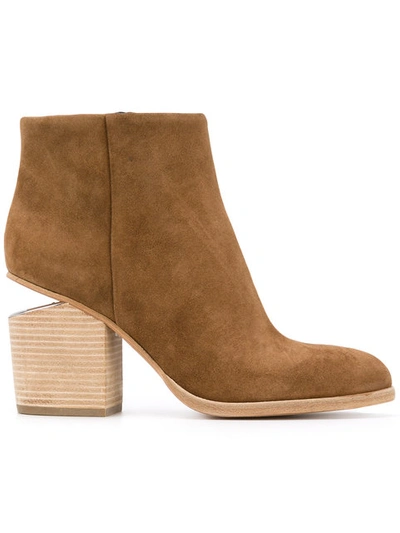 Alexander Wang Woman Gabi Suede Ankle Boots Light Brown In 223