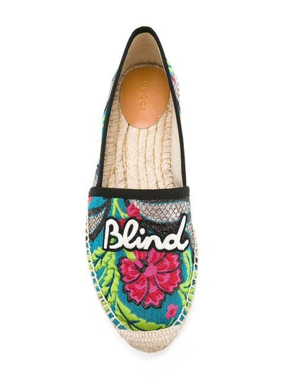 Shop Gucci Blind For Love Pilar Espadrilles