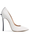CASADEI Blade bow detail pumps,KIDLEATHER100%