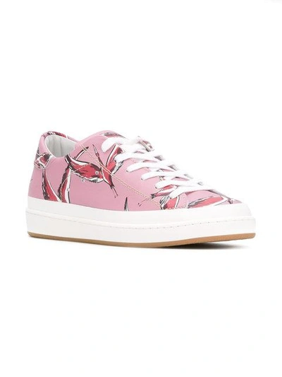 Shop Philippe Model Flamingo Print Trainers In Pink