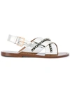 MARNI embellished sandals,LEATHER100%