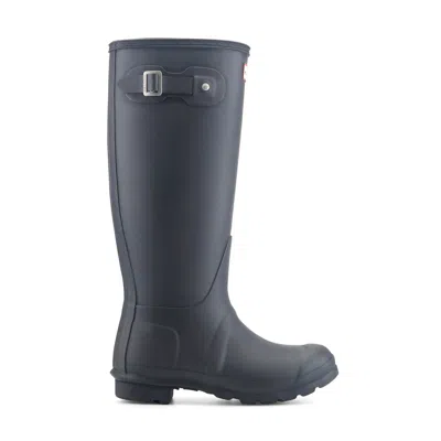 Hunter Original Back Adjustable Tall Rain Boot In Black