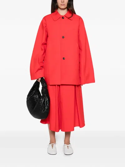 Sofie D'hoore Cima Single-breasted Oversized Jacket In Red