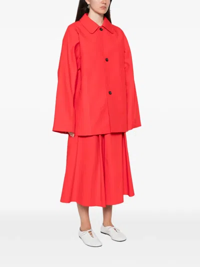 Sofie D'hoore Cima Single-breasted Oversized Jacket In Red