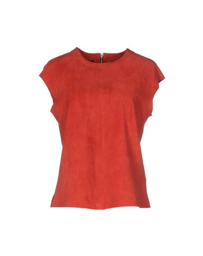 Muubaa Blouse In Brick Red