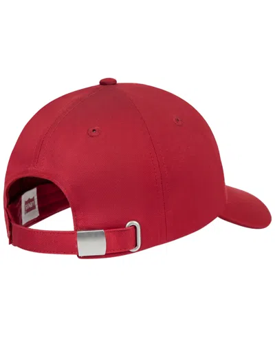 Levi's Adjustable Graphic Patch Baseball Cap In Red