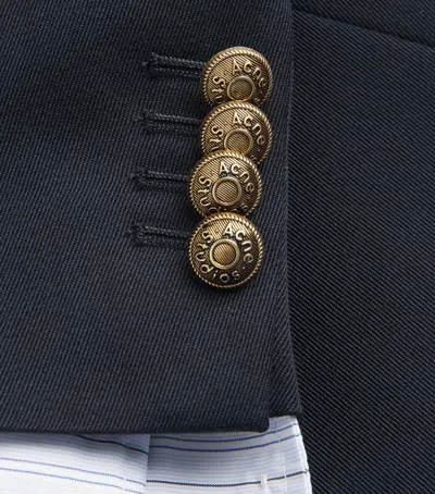 Acne Studios Wool Single-breasted Blazer In Blue