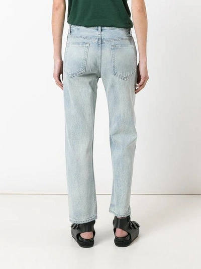 Shop Helmut Lang Oversized Boyfriend Jeans - Blue
