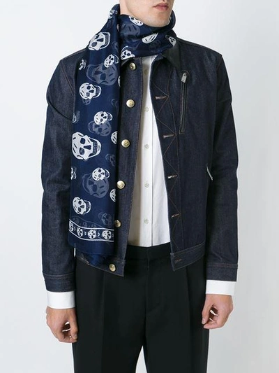 Shop Alexander Mcqueen 'skull' Scarf