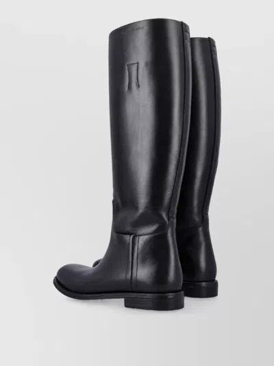 Acne Studios Leather Equestrian Boots