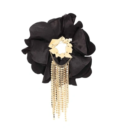 Shop Lanvin Crystal-embellished Floral Brooch