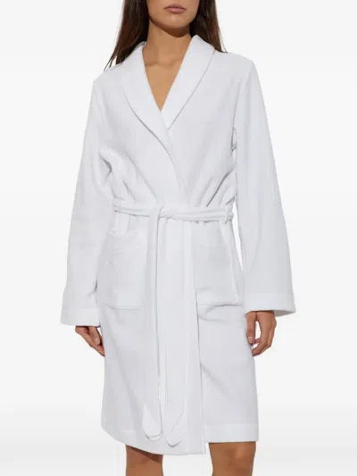 Hanro Robe Selection Belted Bathrobe In White