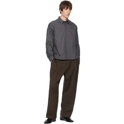 Amomento グレー Basic フローラル シャツ In Gray