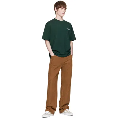 Noah ブラウン ブラッシュド デニム タック ジーンズ In Brown