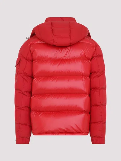 Moncler Maya Jacket Quilted Nylon Down Jacket In Red