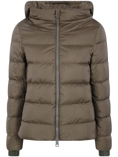 Herno A-shape Chamonix Quilted Puffer Coat In Green | ModeSens