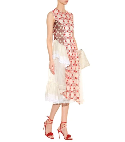 Shop Simone Rocha Embroidered Tulle Dress In White