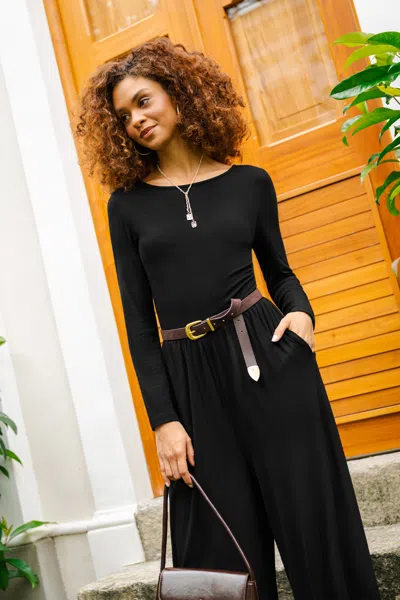 Cupshe One & Done Black Jumpsuit In Multi