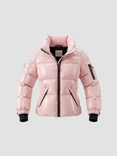 Sam Freestyle Down Puffer Jacket In Pink