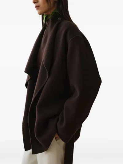 Less Belted Jacket In Brown