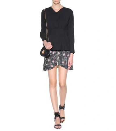Shop Isabel Marant Prickly Printed Cotton Skirt In Multicoloured