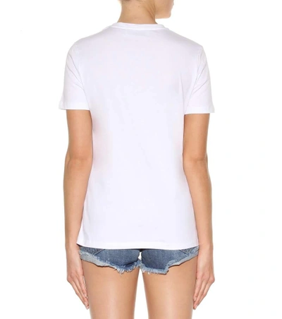 Shop Etre Cecile Embellished Cotton T-shirt In White