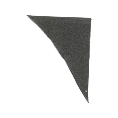 Roberto Collina Triangular Scarf In Gray