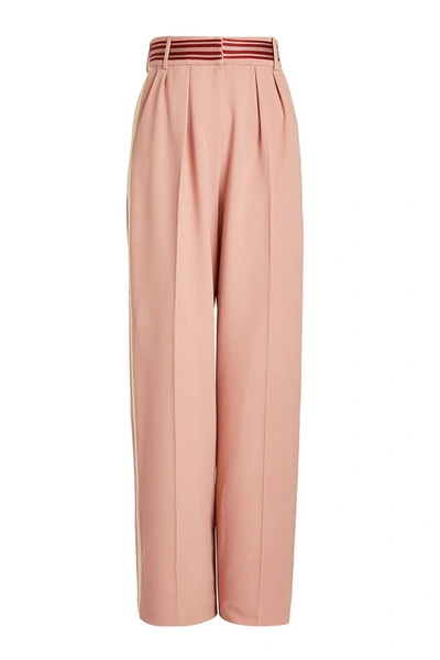 Roksanda Wide-leg Pants With Wool, Cotton And Silk In Multicolored