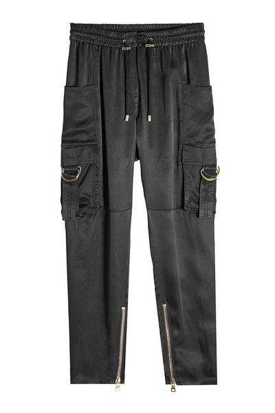 Balmain Tapered Track Trouser Trousers In Black