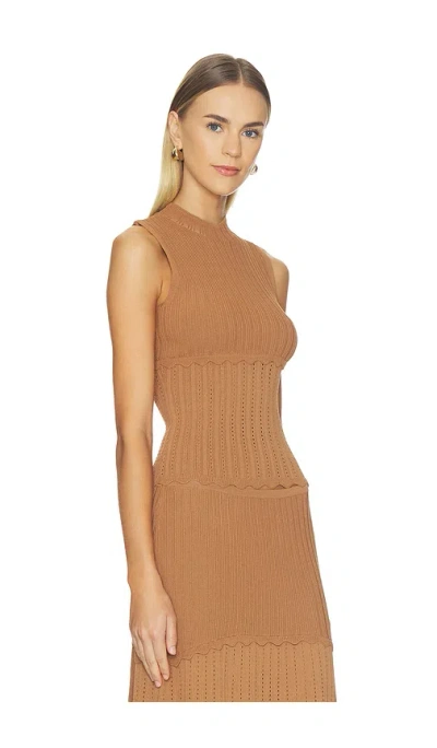 Solid & Striped The Amara Top In Brown