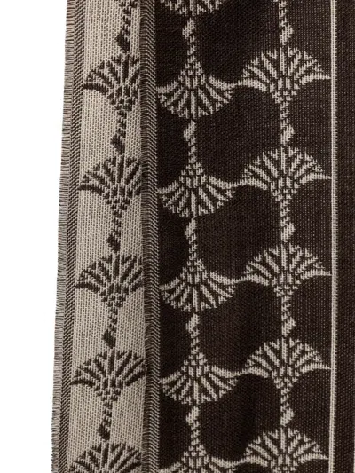 Joop Cornflower-pattern Fringed Scarf In Multi