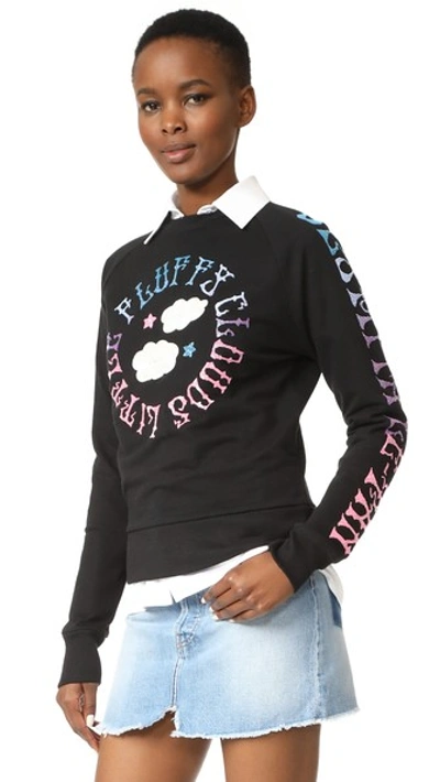 Olympia Le-tan Griffin Embroidered Sweatshirt In Black