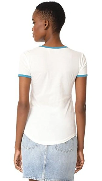 Shop Roberto Cavalli Printed T-shirt In Bianco/blu