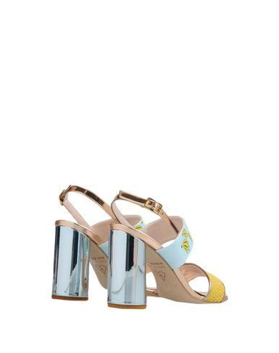 Shop Leo Studio Design Sandals In Yellow