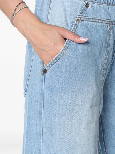 One Teaspoon Odyssey Elasticated Jeans In Blue