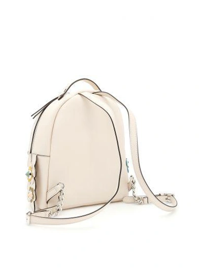 Shop Fendi Calfskin Backpack In Camelia+mlc+pal|rosa