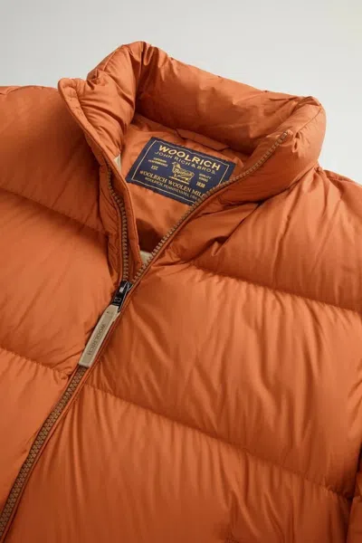 Woolrich Cloud Eagle Jacket In Orange
