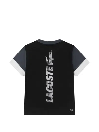 Lacoste Colour-block Logo-print T-shirt In Multi