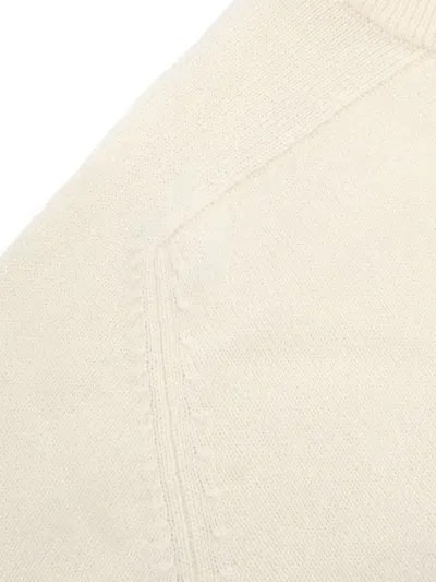 Pre-owned Chanel Cc-interlocking Patch Pocket Sweater In White