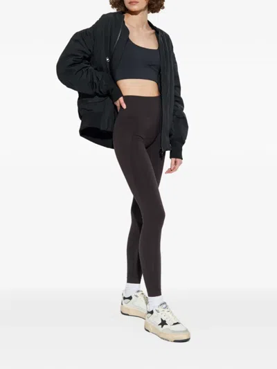 Rethinkit Studios Sienna Crossover-strap Training Top In Black
