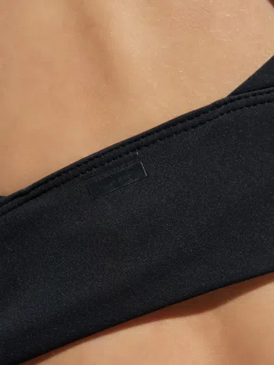 Rethinkit Studios Sienna Crossover-strap Training Top In Black