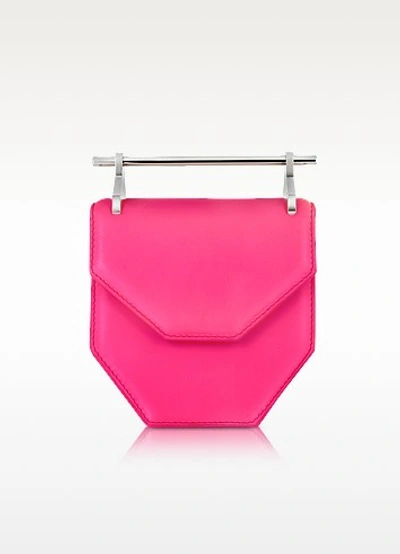 M2malletier Mini Amor Fati Neon Pink Leather Shoulder Bag