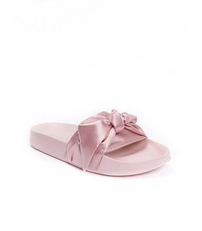 Shop Puma Fenty X Rihanna Pink Bow Slide