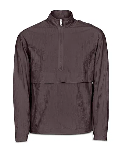 On Courtside Half Zip Eaze Jacket In Brown