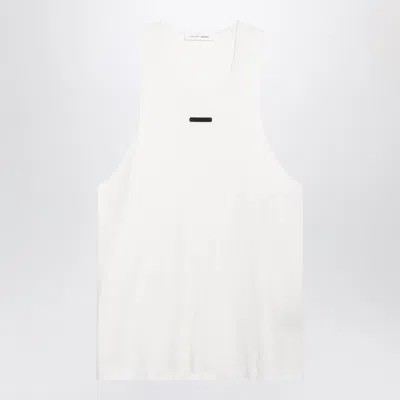 Essentials Essential Logo-patch Tank Top In White