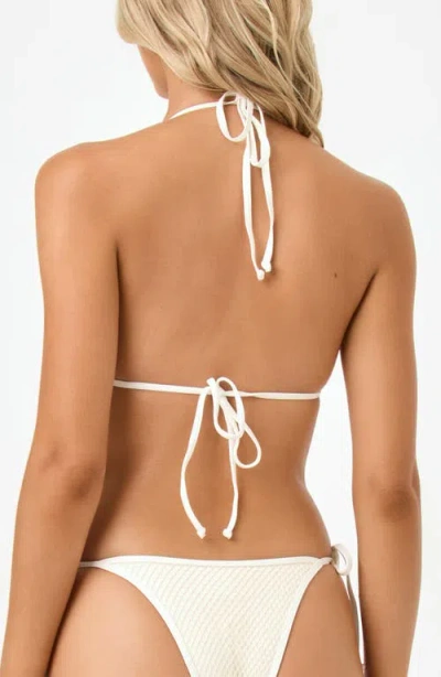 L*space Lspace Triangle Bikini Top In White