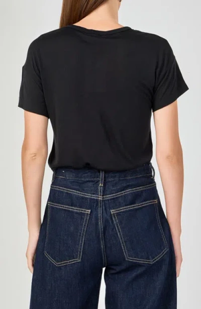 Grey Lab Modal Pocket T-shirt In Black