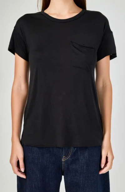 Grey Lab Modal Pocket T-shirt In Black