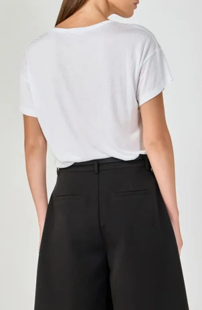 Grey Lab Modal Pocket T-shirt In White