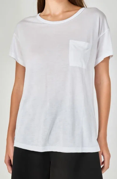 Grey Lab Modal Pocket T-shirt In White